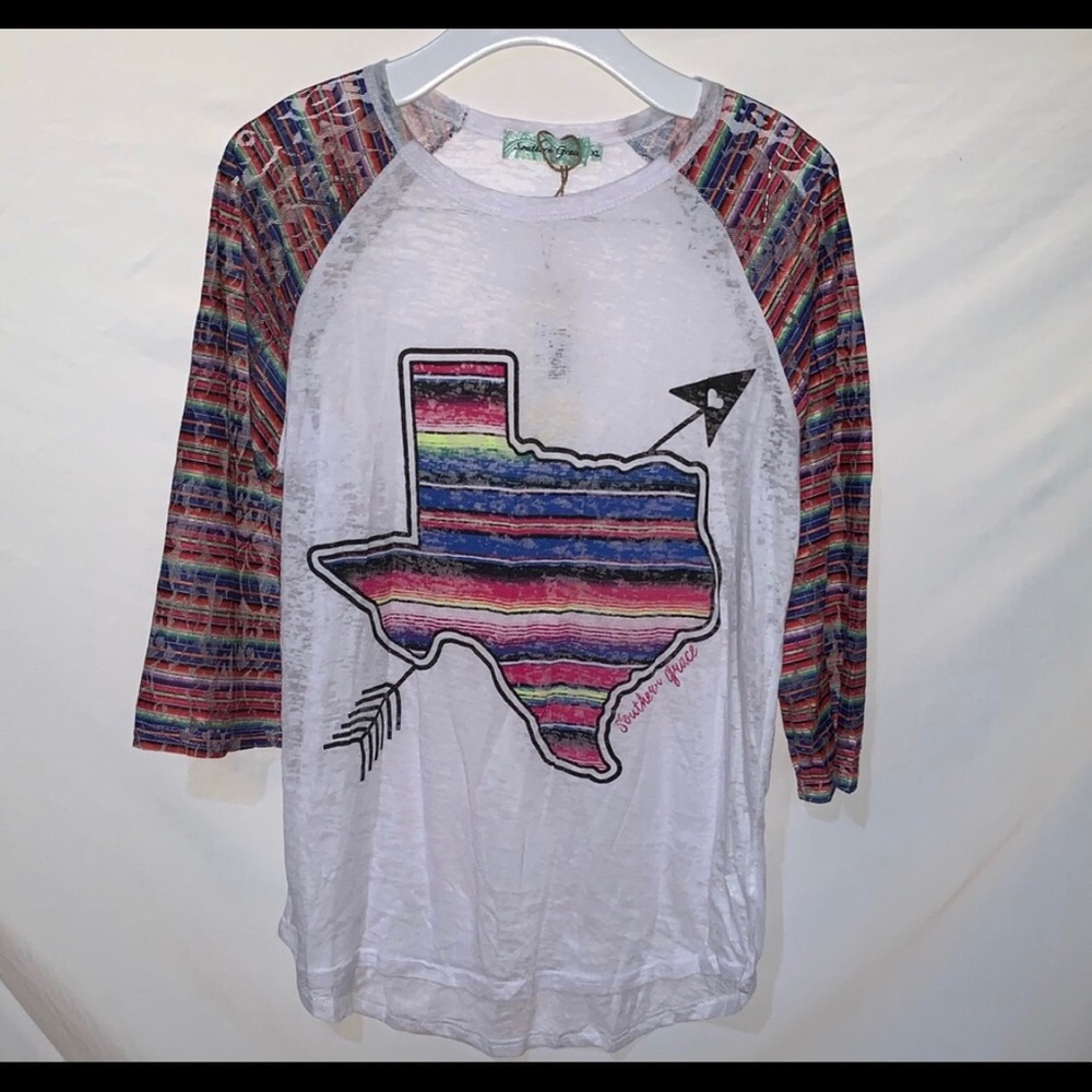 Southern Grace Texas Serape Tee